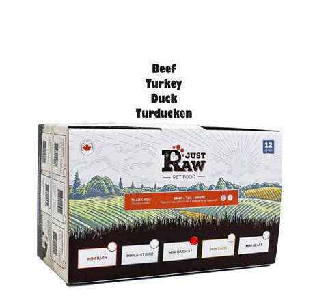 Just Raw Mini Harvest Combo (12lb) - Tail Blazers Etobicoke