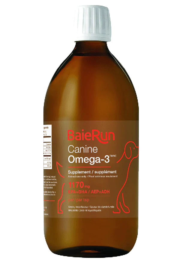 Baie Run Canine Omega-3 Fish Oil (200 mL) - Tail Blazers Etobicoke