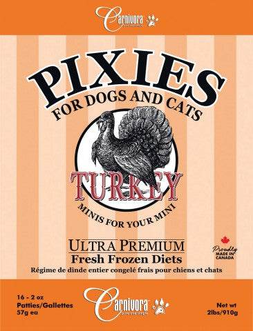 Carnivora Pixies Turkey Diet (2lb) - Tail Blazers Etobicoke