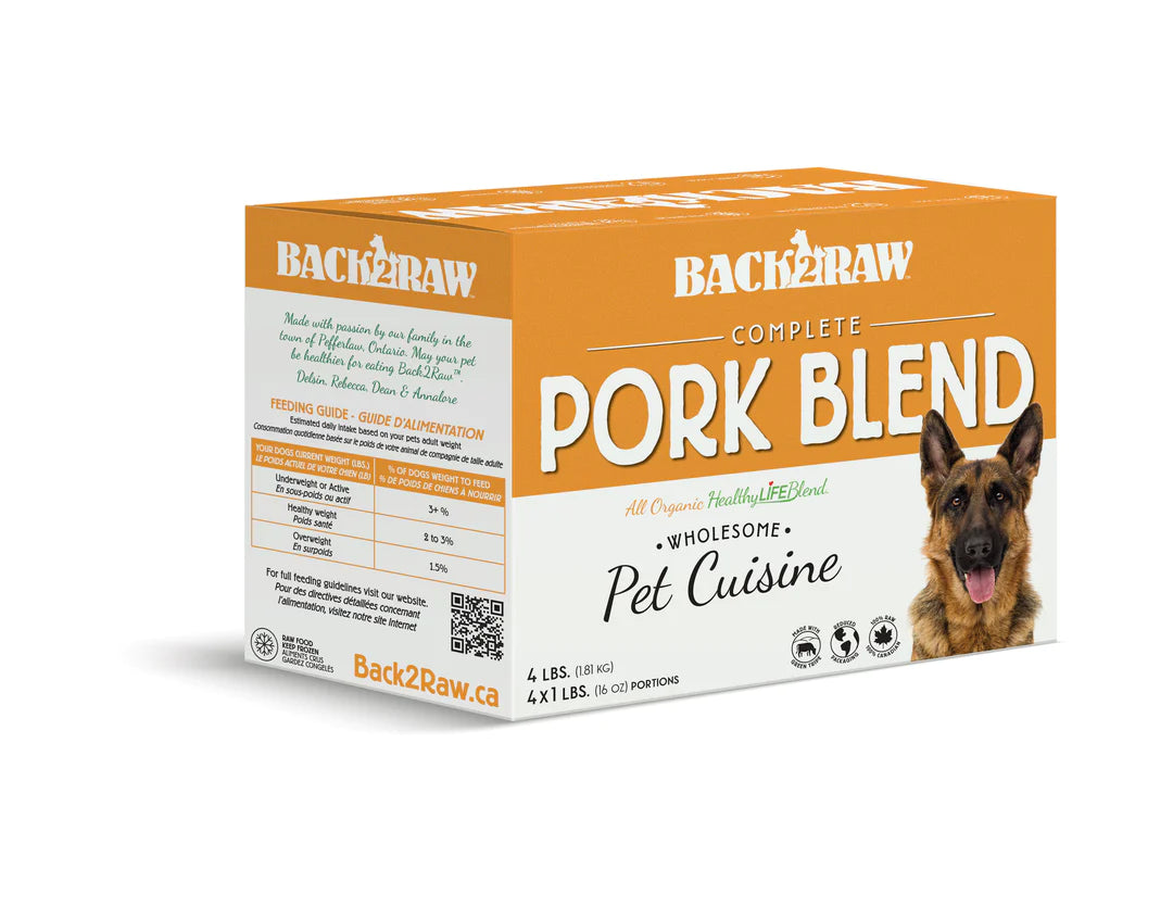 Back2Raw Dog Complete Pork Blend (4lb) - Tail Blazers Etobicoke