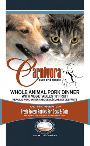 Carnivora Pork Dinner Patties (4lb) - Tail Blazers Etobicoke