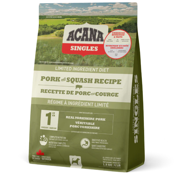 Acana Dog Singles Pork & Squash (1.8kg) - Tail Blazers Etobicoke