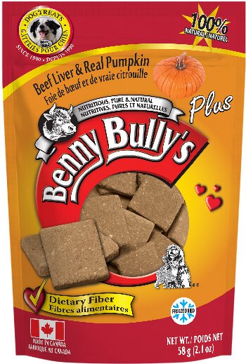 Benny Bully's Singles Beef Liver Plus Pumpkin (58g) - Tail Blazers Etobicoke