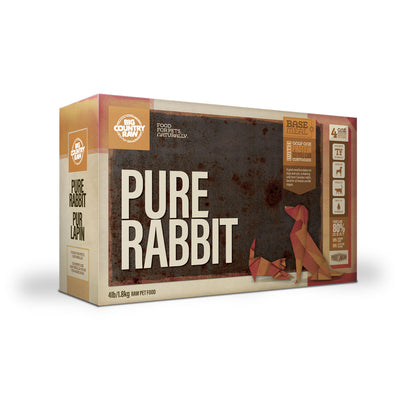 Big Country Raw Dog Pure Rabbit Carton (4lb) - Tail Blazers Etobicoke