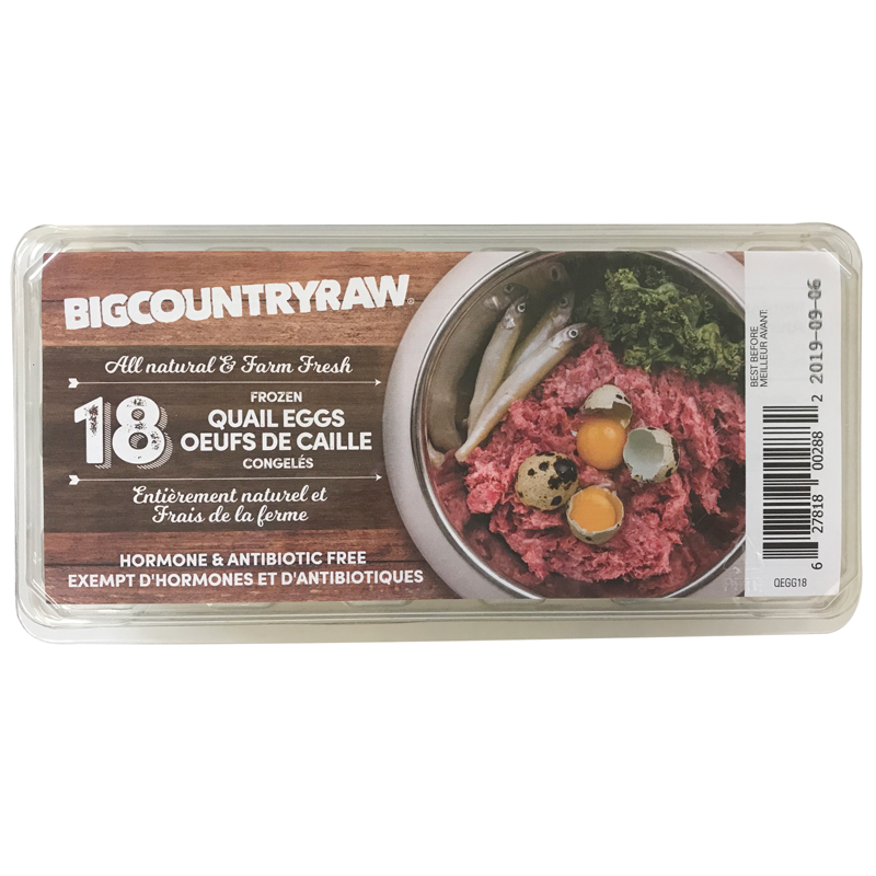 Big Country Raw Frozen Quail Eggs (18ct) - Tail Blazers Etobicoke