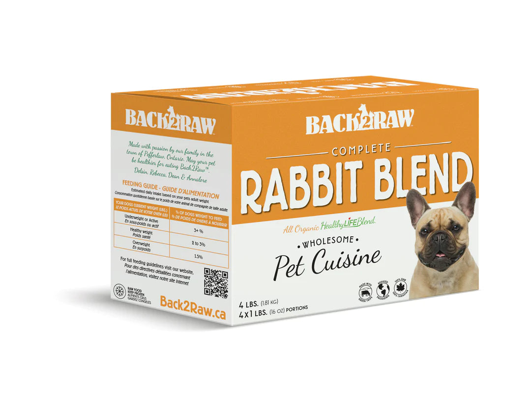 Back2Raw Dog Complete Rabbit Blend (4lb) - Tail Blazers Etobicoke