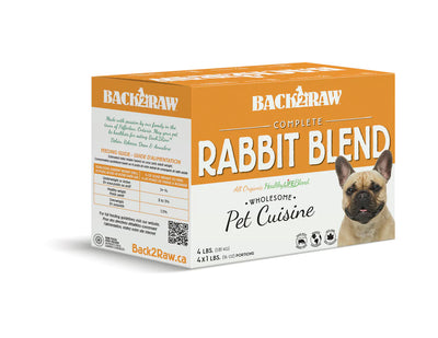 Back2Raw Dog Complete Rabbit Blend (4lb) - Tail Blazers Etobicoke