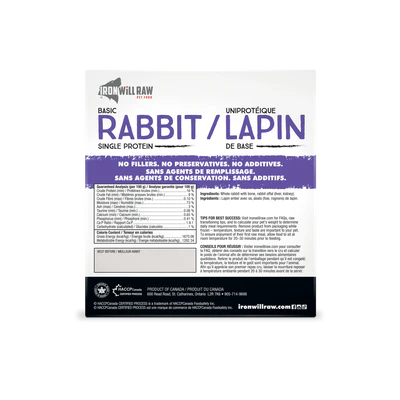 Iron Will Basic Rabbit (6lb) - Tail Blazers Etobicoke