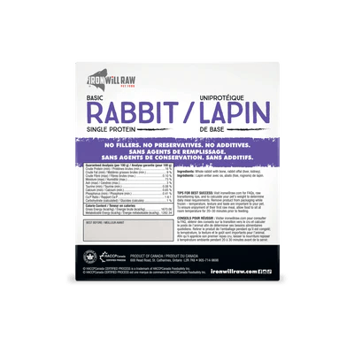 Iron Will Basic Rabbit (6lb) - Tail Blazers Etobicoke