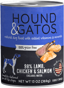 Hound & Gatos Chicken/Lamb/Salmon Dog Can (13oz) - Tail Blazers Etobicoke