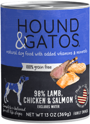 Hound &amp; Gatos Chicken/Lamb/Salmon Dog Can (13oz) - Tail Blazers Etobicoke
