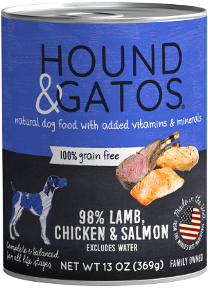 Hound & Gatos Chicken/Lamb/Salmon Dog Can (13oz) - Tail Blazers Etobicoke