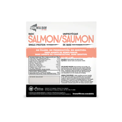 Iron Will Basic Salmon (4lb) - Tail Blazers Etobicoke
