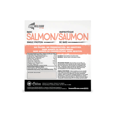 Iron Will Basic Salmon (4lb) - Tail Blazers Etobicoke
