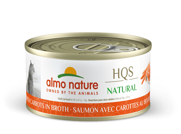 Almo Nature HQS Natural Salmon & Carrot Cat Can (70g)