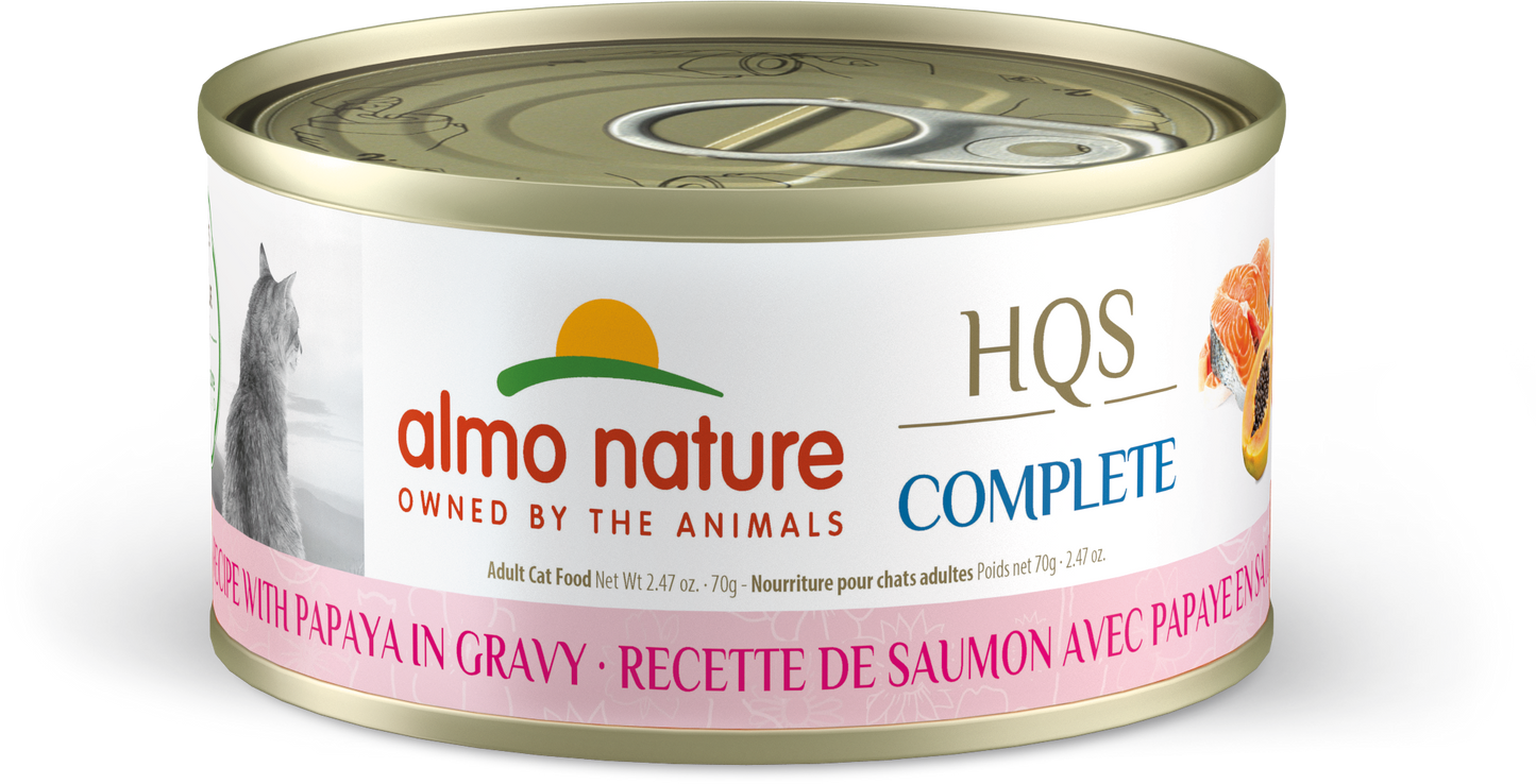 Almo Nature HQS Complete Salmon & Papaya Cat Can (70g) - Tail Blazers Etobicoke