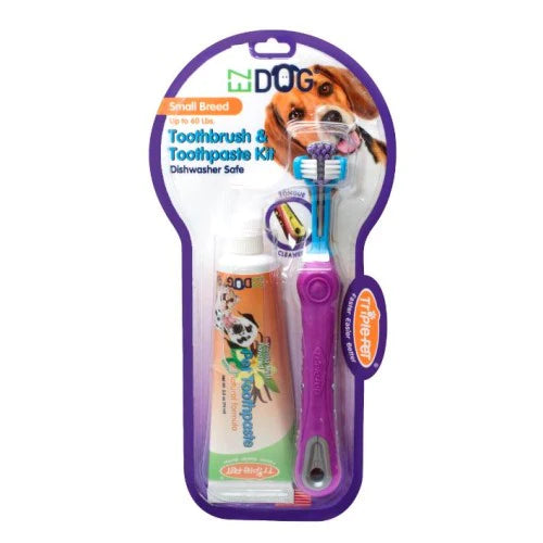 Enviro Pet Small Triple Brush Dog Toothbrush & Toothpaste - Tail Blazers Etobicoke