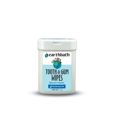 Earth Bath Tooth & Gum Wipes (25ct) - Tail Blazers Etobicoke