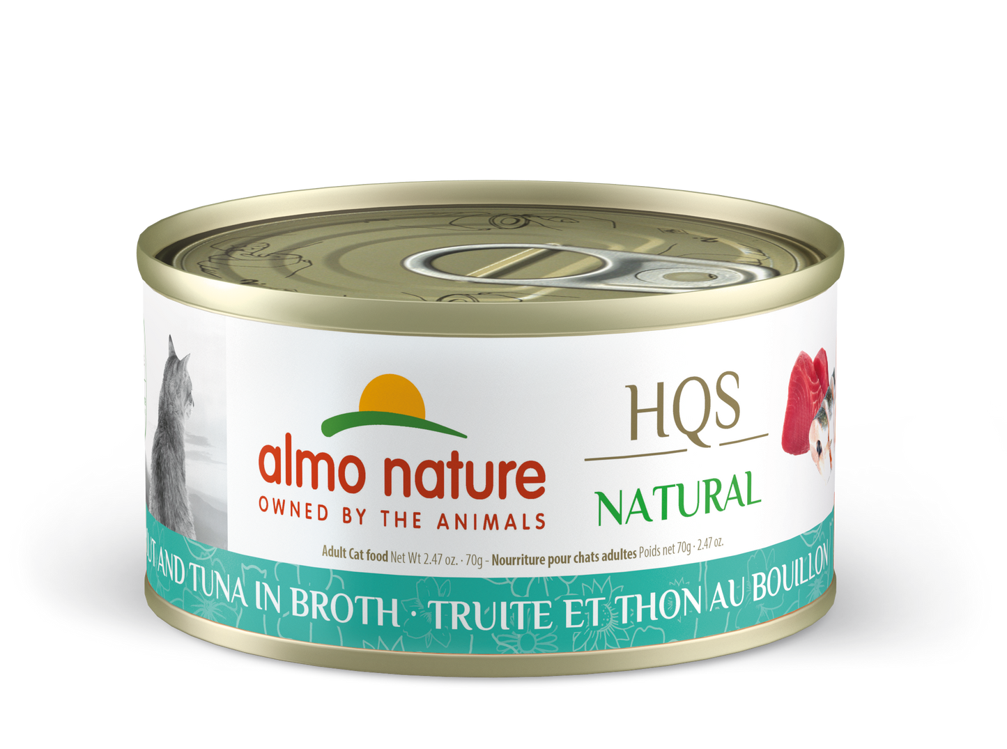Almo Nature HQS Natural Trout & Tuna Cat Can (70g) - Tail Blazers Etobicoke