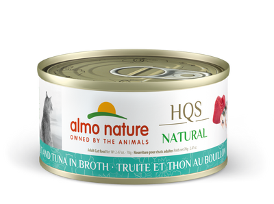 Almo Nature HQS Natural Trout & Tuna Cat Can (70g) - Tail Blazers Etobicoke