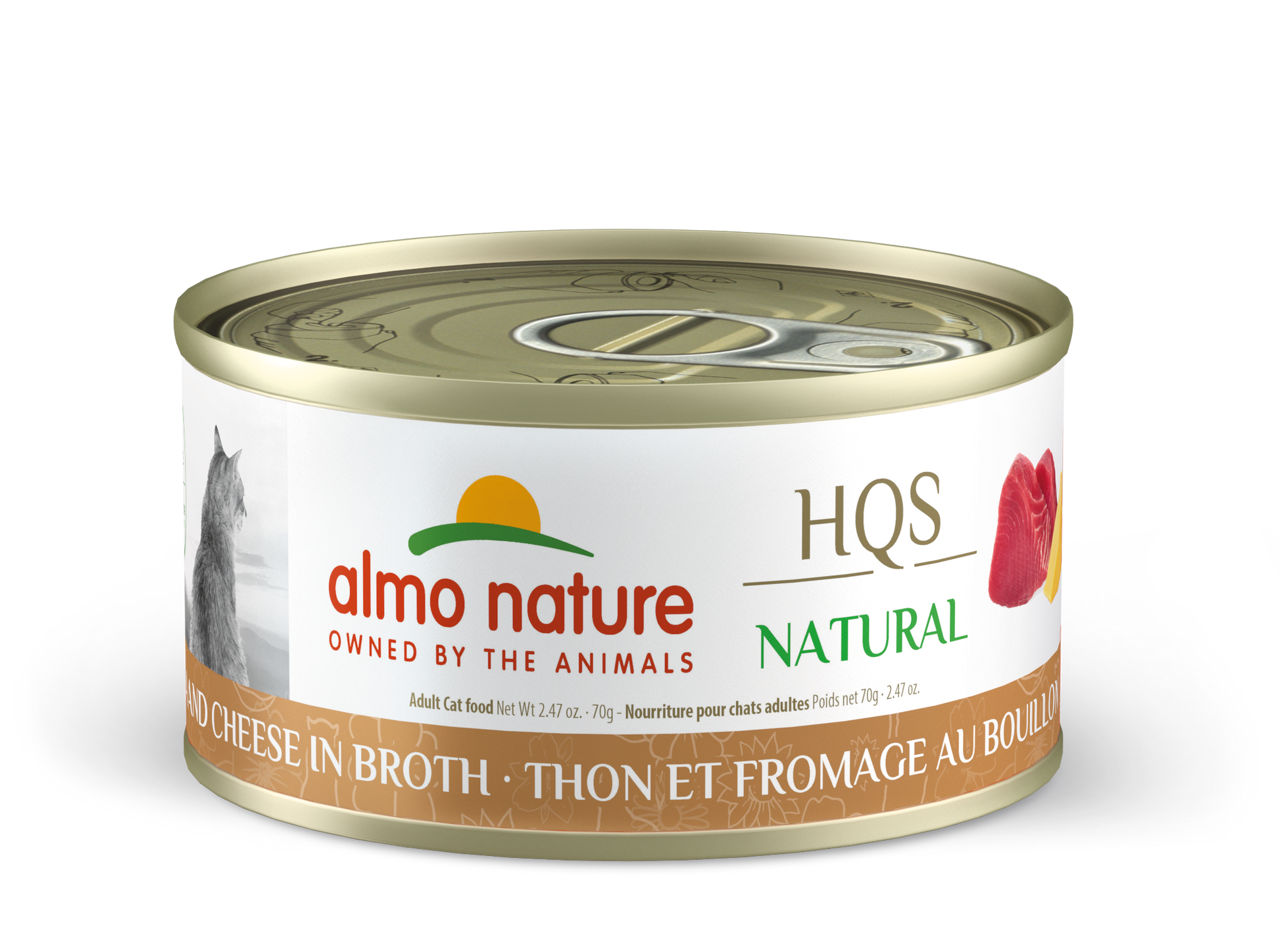 Almo Nature HQS Natural Tuna & Cheese Cat Can (70g) - Tail Blazers Etobicoke