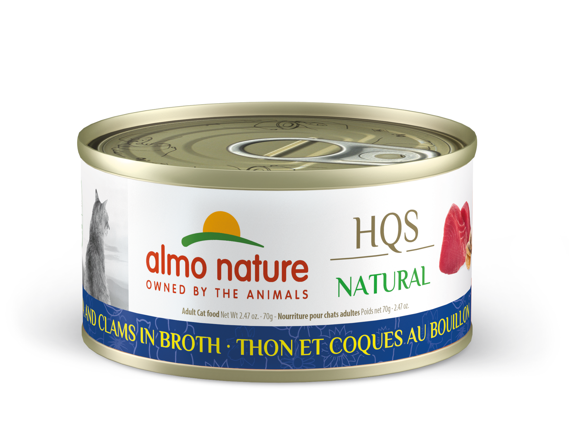 Almo Nature HQS Natural Tuna & Clams Cat Can (70g) - Tail Blazers Etobicoke