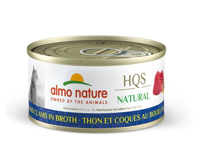 Almo Nature HQS Natural Tuna & Clams Cat Can (70g) - Tail Blazers Etobicoke