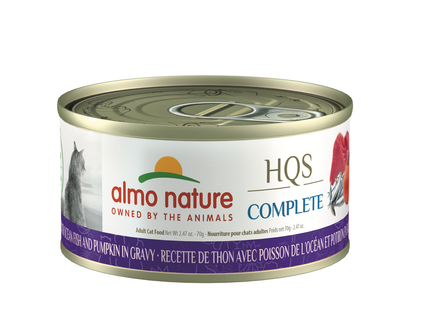 Almo Nature HQS Complete Tuna with Ocean Fish and Pumpkin Cat Can (70g) - Tail Blazers Etobicoke