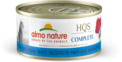 Almo Nature HQS Complete Tuna & Sardine Cat Can (70g) - Tail Blazers Etobicoke