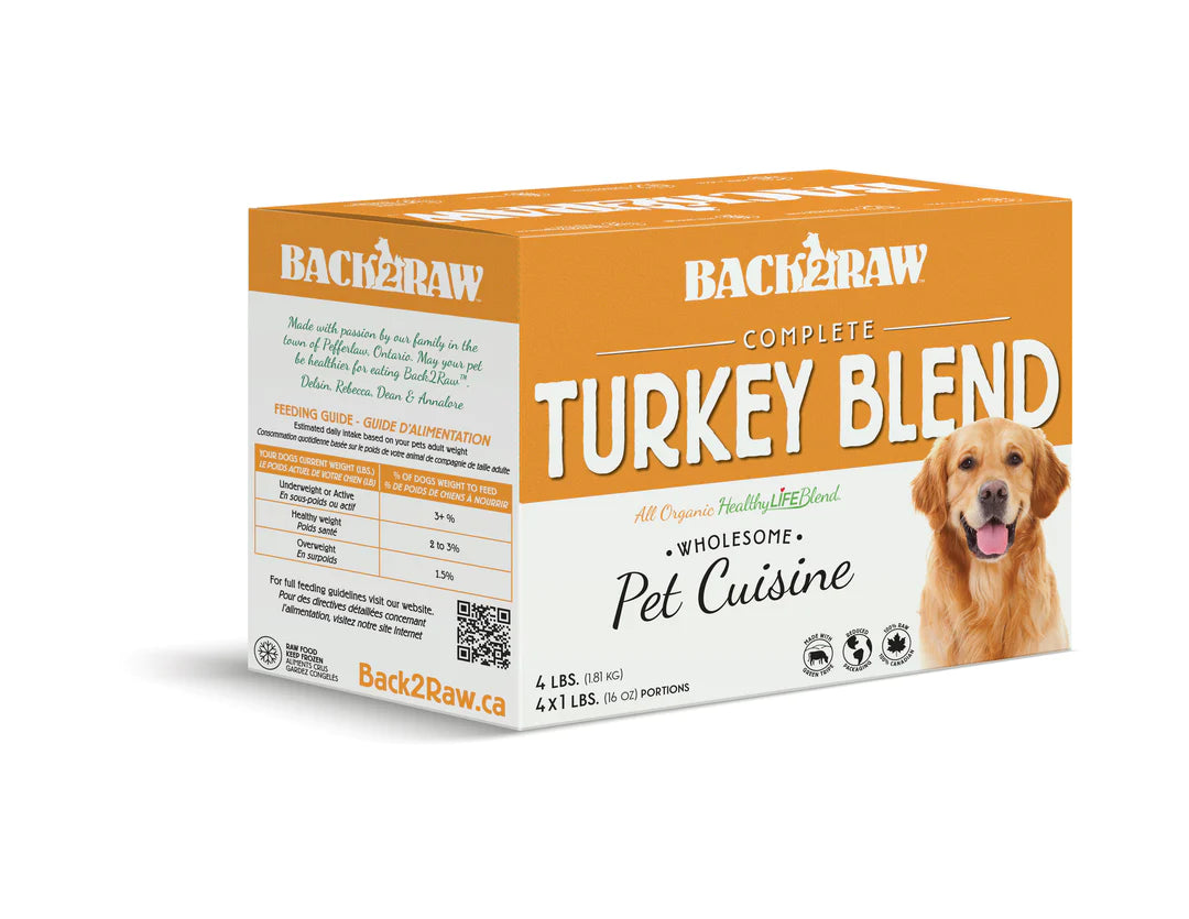 Back2Raw Dog Complete Turkey Blend (4lb) - Tail Blazers Etobicoke