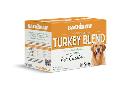 Back2Raw Dog Complete Turkey Blend (4lb) - Tail Blazers Etobicoke