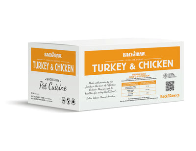 Back2Raw Dog Complete Turkey & Chicken Blend (12lb) - Tail Blazers Etobicoke