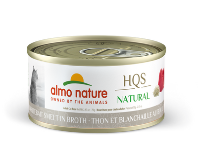 Almo Nature HQS Natural Tuna & Whitebait Smelt Cat Can (70g) - Tail Blazers Etobicoke